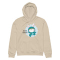 Green rabbit - HIP HIP HOORAAAY | Unisex Organic Mid-Weight Drummer 2.0 Hoodie | Stanley/Stella SASU009
