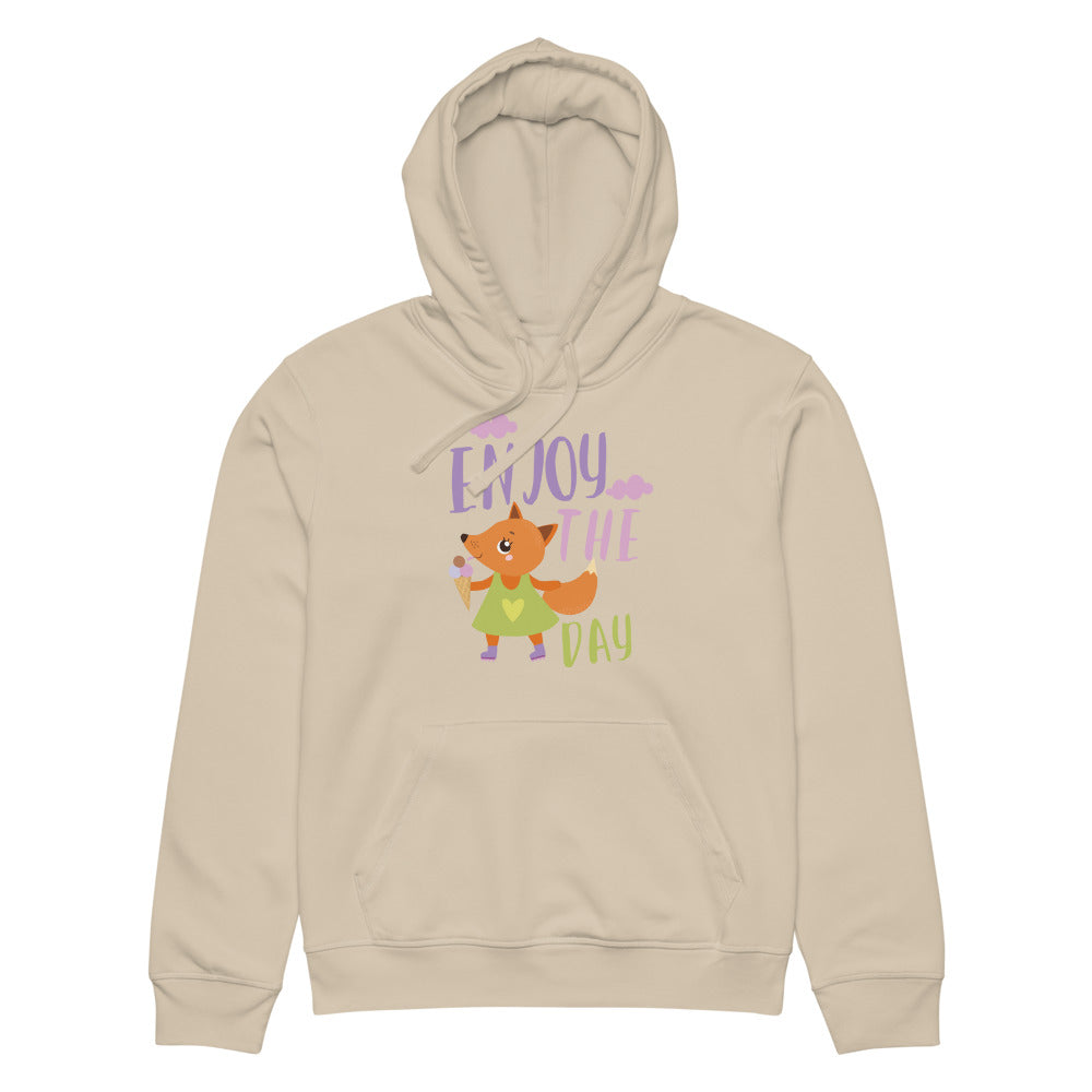 Orange fox - Ẹnoy the day | Unisex Organic Mid-Weight Drummer 2.0 Hoodie | Stanley/Stella SASU009