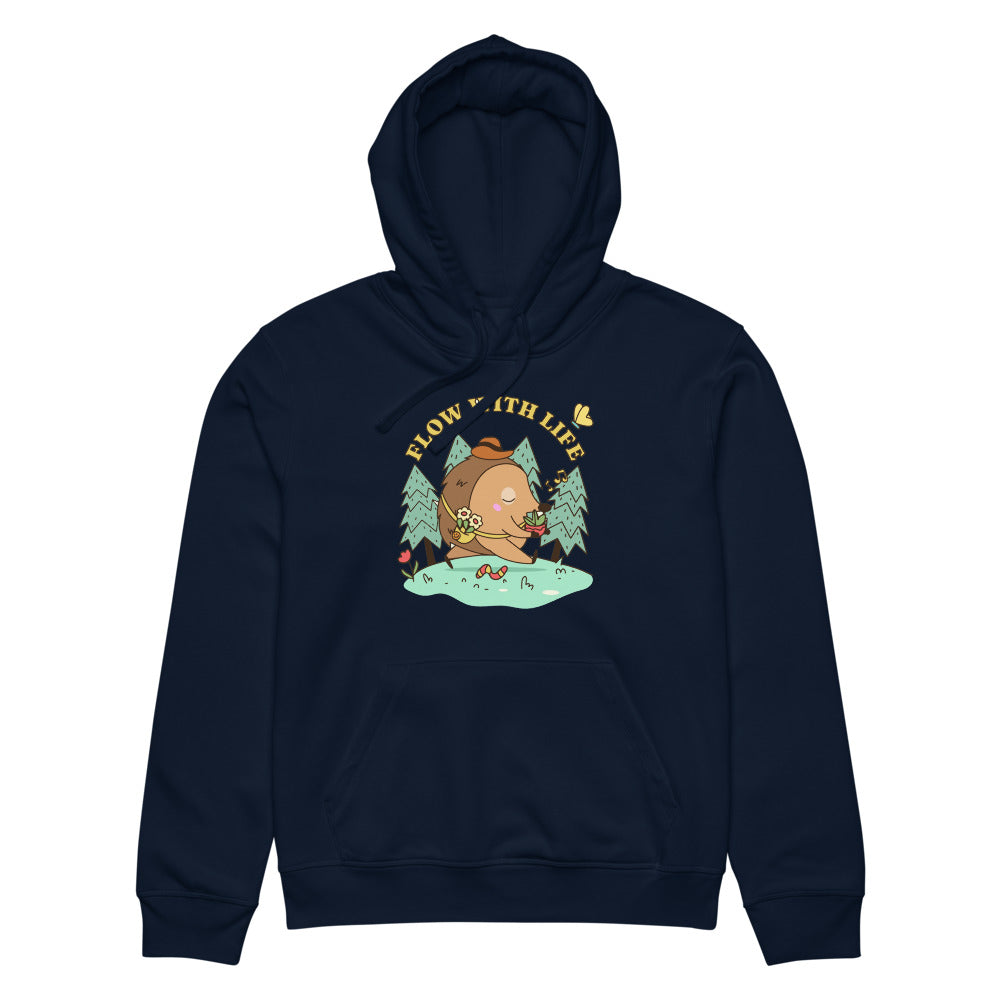 Flow with life | Unisex Organic Mid-Weight Drummer 2.0 Hoodie | Stanley/Stella SASU009