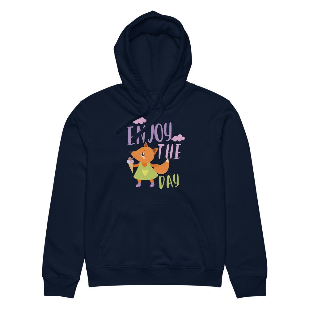 Orange fox - Ẹnoy the day | Unisex Organic Mid-Weight Drummer 2.0 Hoodie | Stanley/Stella SASU009