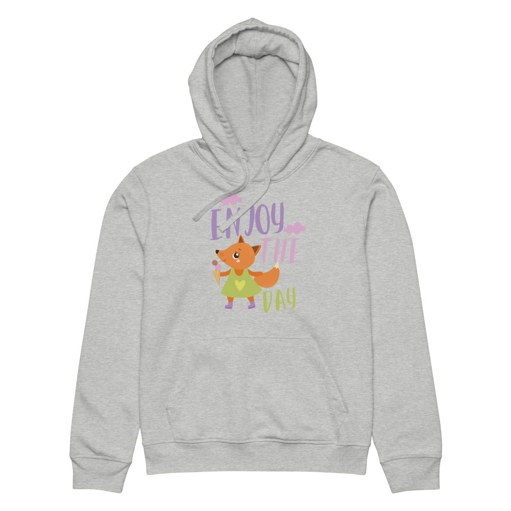 Orange fox - Ẹnoy the day | Unisex Organic Mid-Weight Drummer 2.0 Hoodie | Stanley/Stella SASU009