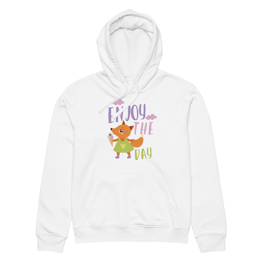 Orange fox - Ẹnoy the day | Unisex Organic Mid-Weight Drummer 2.0 Hoodie | Stanley/Stella SASU009