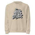 Enjoy every moments white | Unisex Organic Mid-Weight Roller Sweatshirt | Stanley/Stella SASU010
