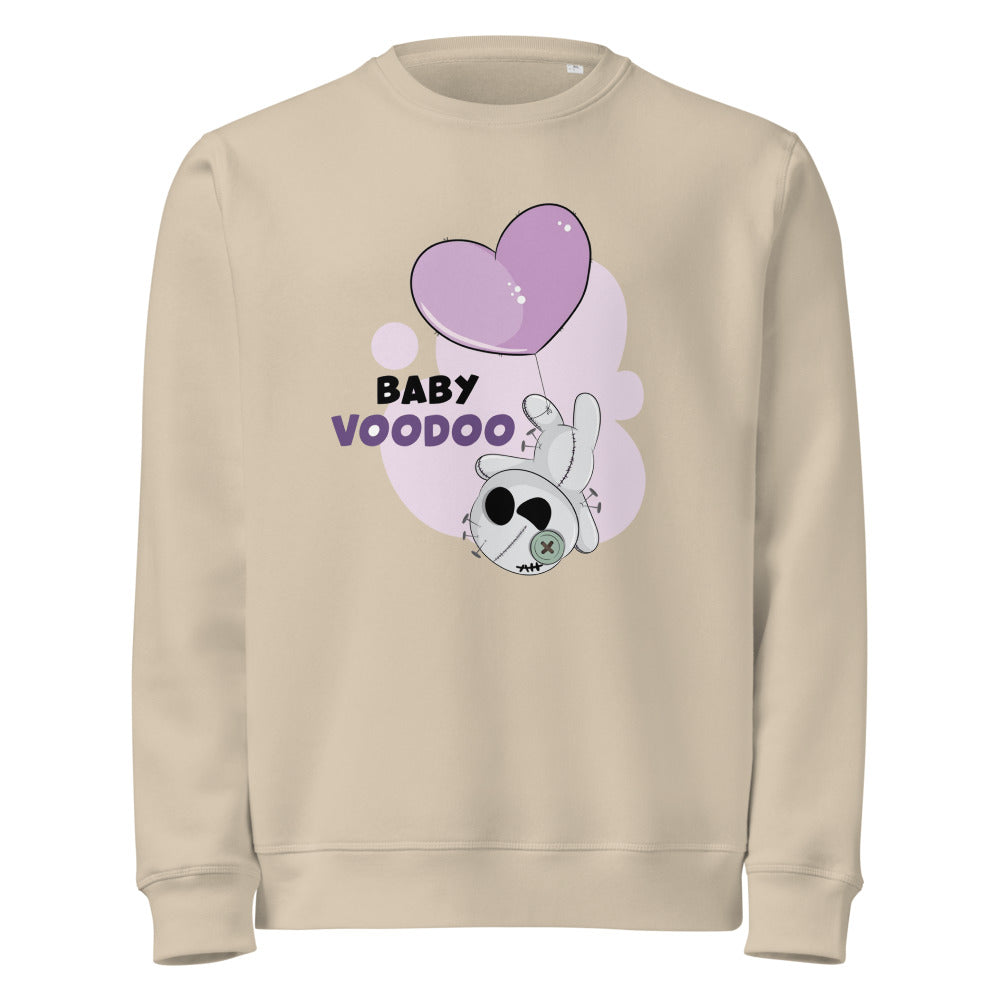Ted heart - Baby voodoo | Unisex Organic Mid-Weight Roller Sweatshirt | Stanley/Stella SASU010