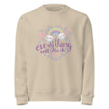 Rainbow - Everything will be ok | Unisex Organic Mid-Weight Roller Sweatshirt | Stanley/Stella SASU010
