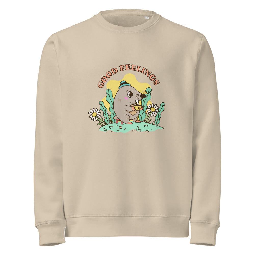 Good feelings | Unisex Organic Mid-Weight Roller Sweatshirt | Stanley/Stella SASU010