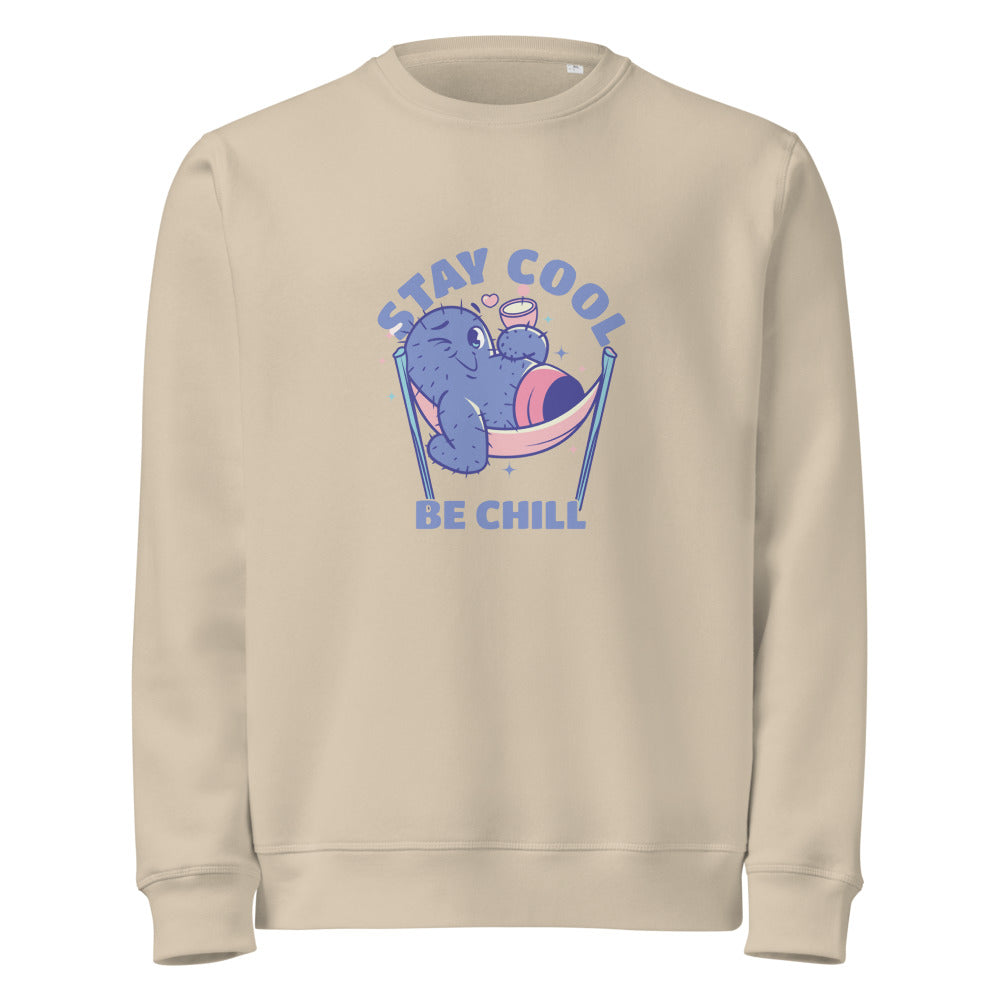 Stay cool be chill | Unisex Organic Mid-Weight Roller Sweatshirt | Stanley/Stella SASU010