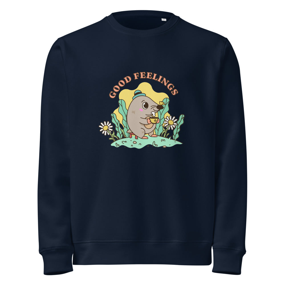 Good feelings | Unisex Organic Mid-Weight Roller Sweatshirt | Stanley/Stella SASU010