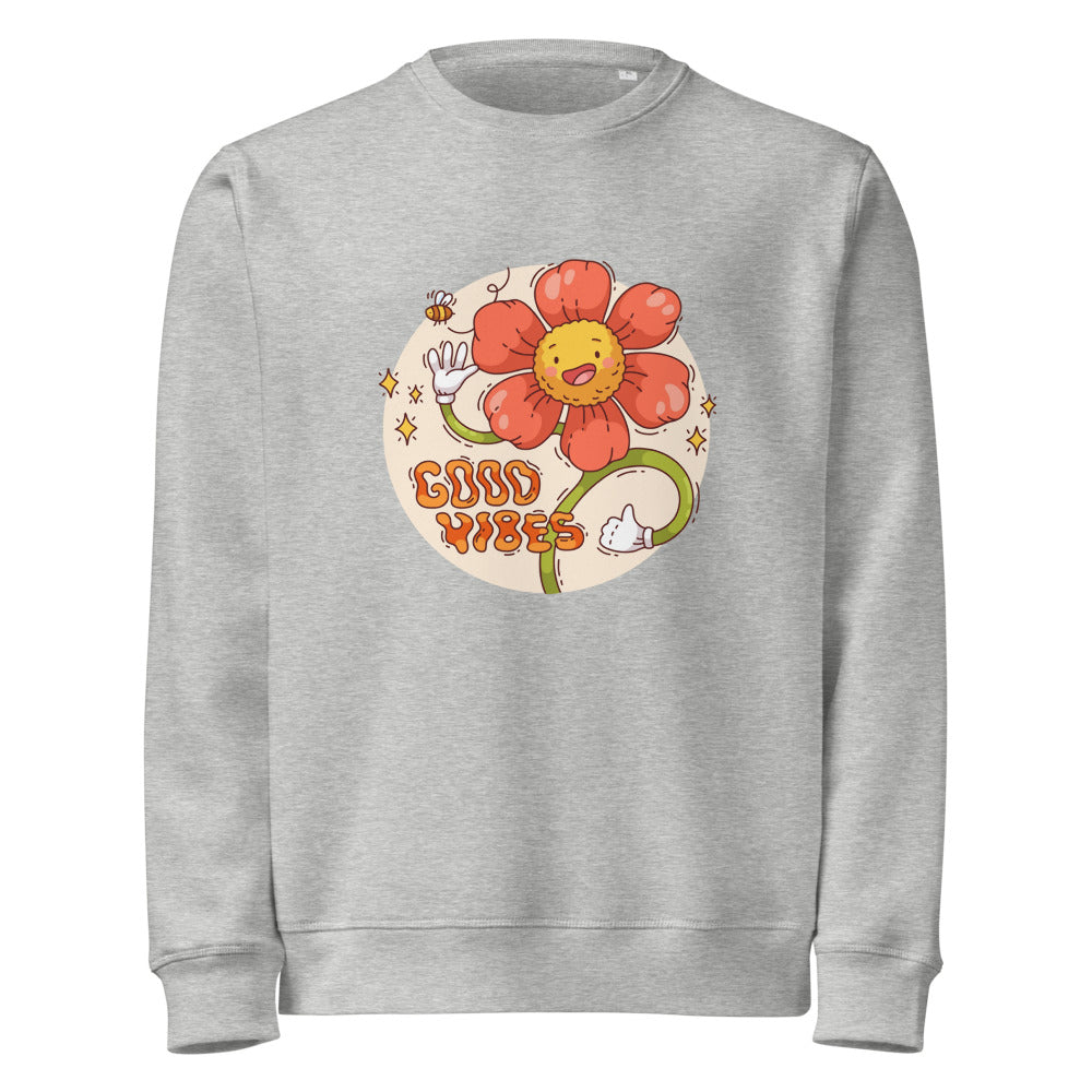 Good vides | Unisex Organic Mid-Weight Roller Sweatshirt | Stanley/Stella SASU010