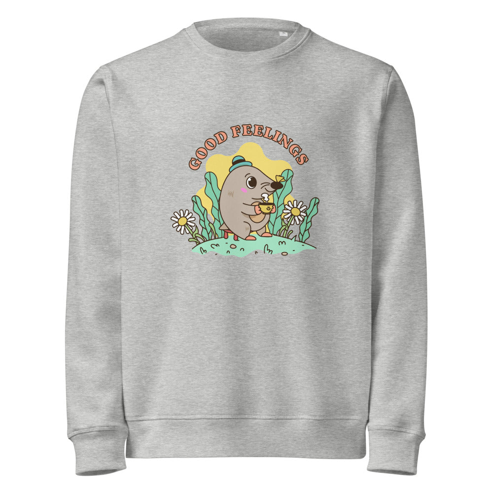 Good feelings | Unisex Organic Mid-Weight Roller Sweatshirt | Stanley/Stella SASU010