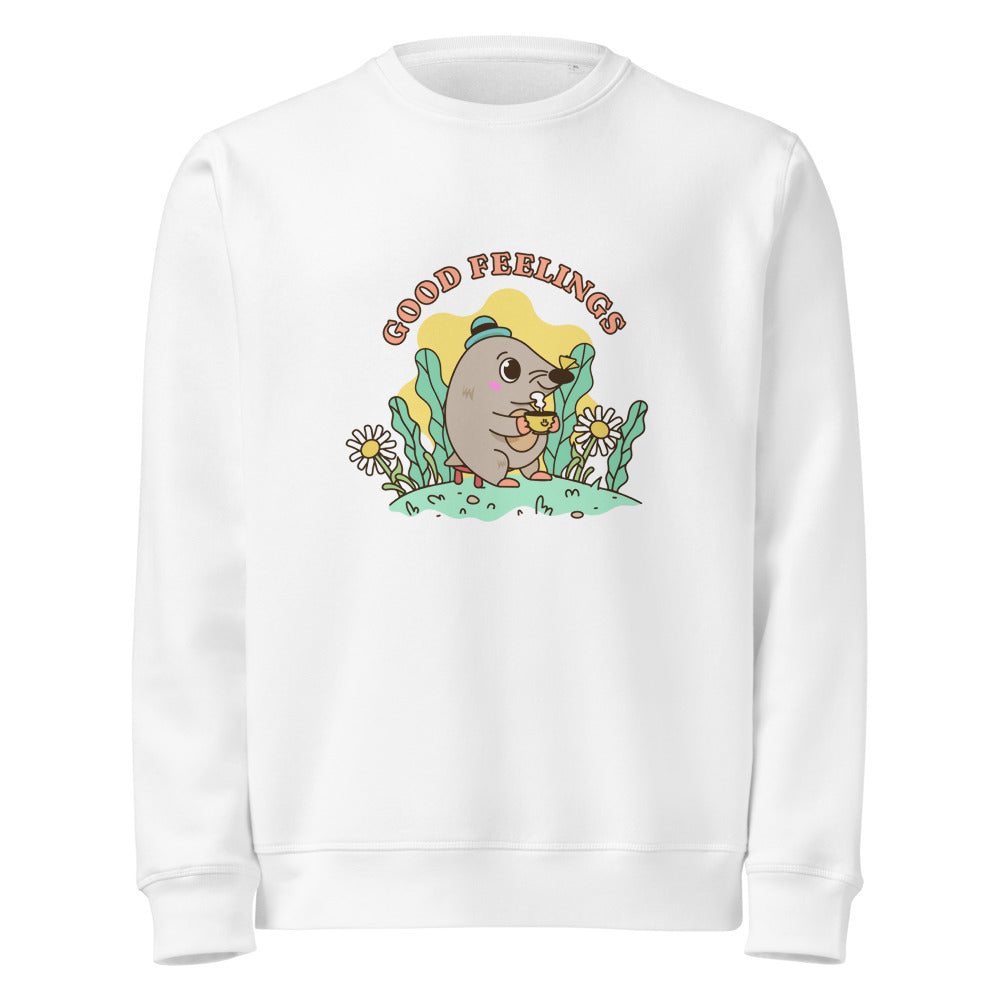 Good feelings | Unisex Organic Mid-Weight Roller Sweatshirt | Stanley/Stella SASU010