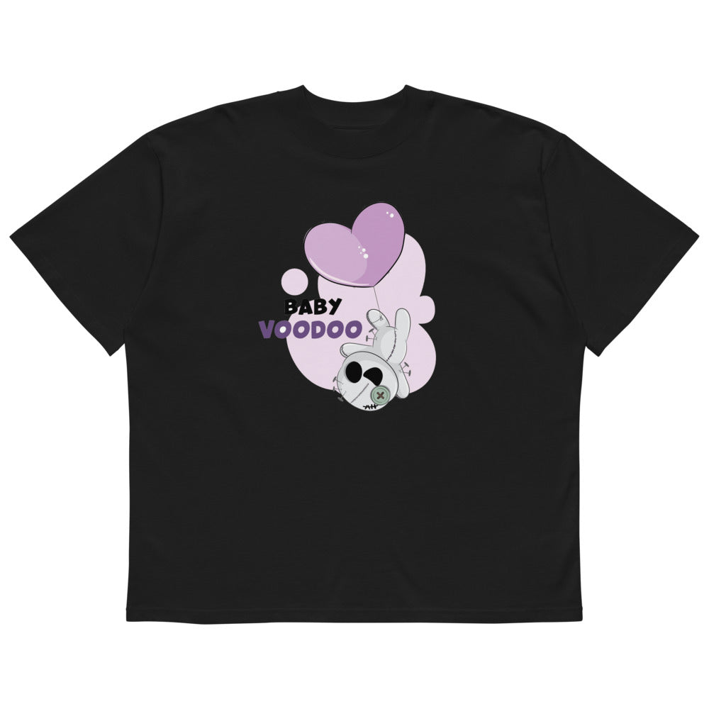 Ted heart - Baby voodoo | Unisex Organic Oversized High Neck Blaster 2.0 T-Shirt | Stanley/Stella SATU020