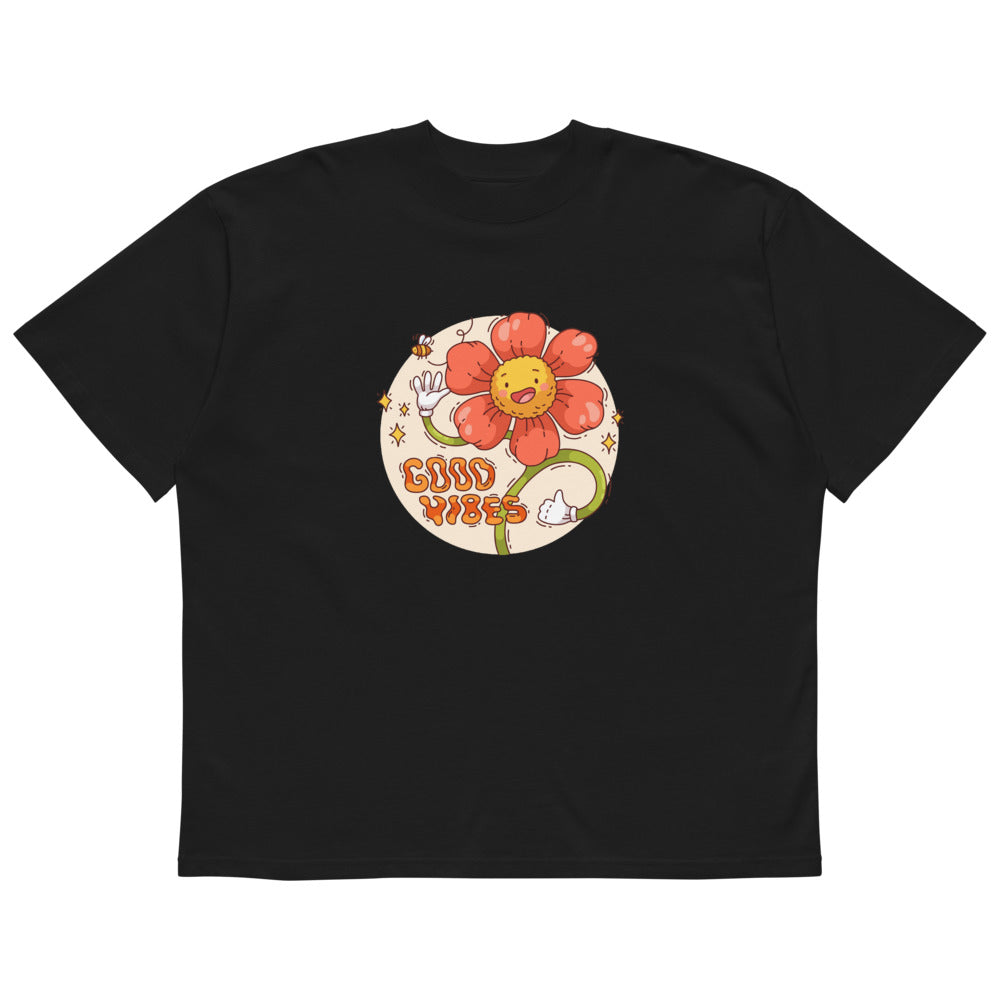 Good vides | Unisex Organic Oversized High Neck Blaster 2.0 T-Shirt | Stanley/Stella SATU020