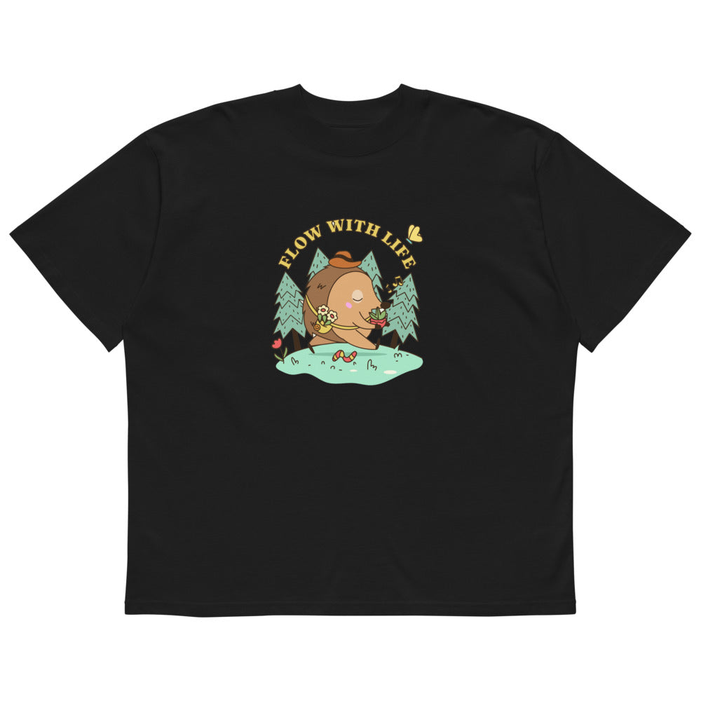 Flow with life | Unisex Organic Oversized High Neck Blaster 2.0 T-Shirt | Stanley/Stella SATU020