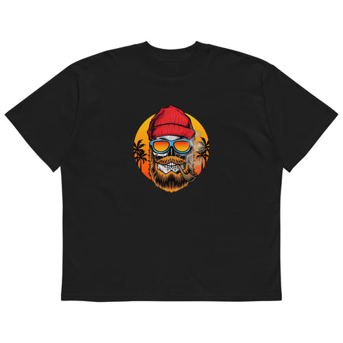 Bearded man | Unisex Organic Oversized High Neck Blaster 2.0 T-Shirt | Stanley/Stella SATU020