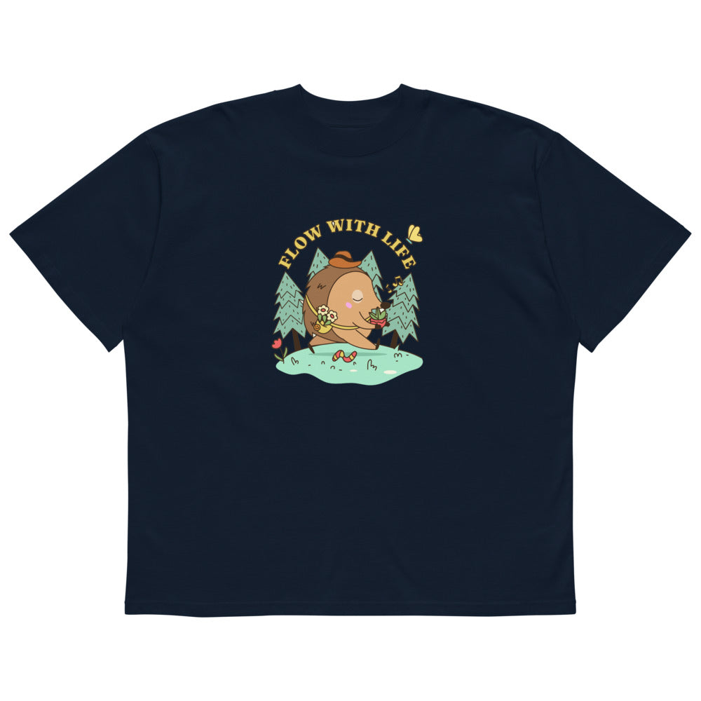 Flow with life | Unisex Organic Oversized High Neck Blaster 2.0 T-Shirt | Stanley/Stella SATU020