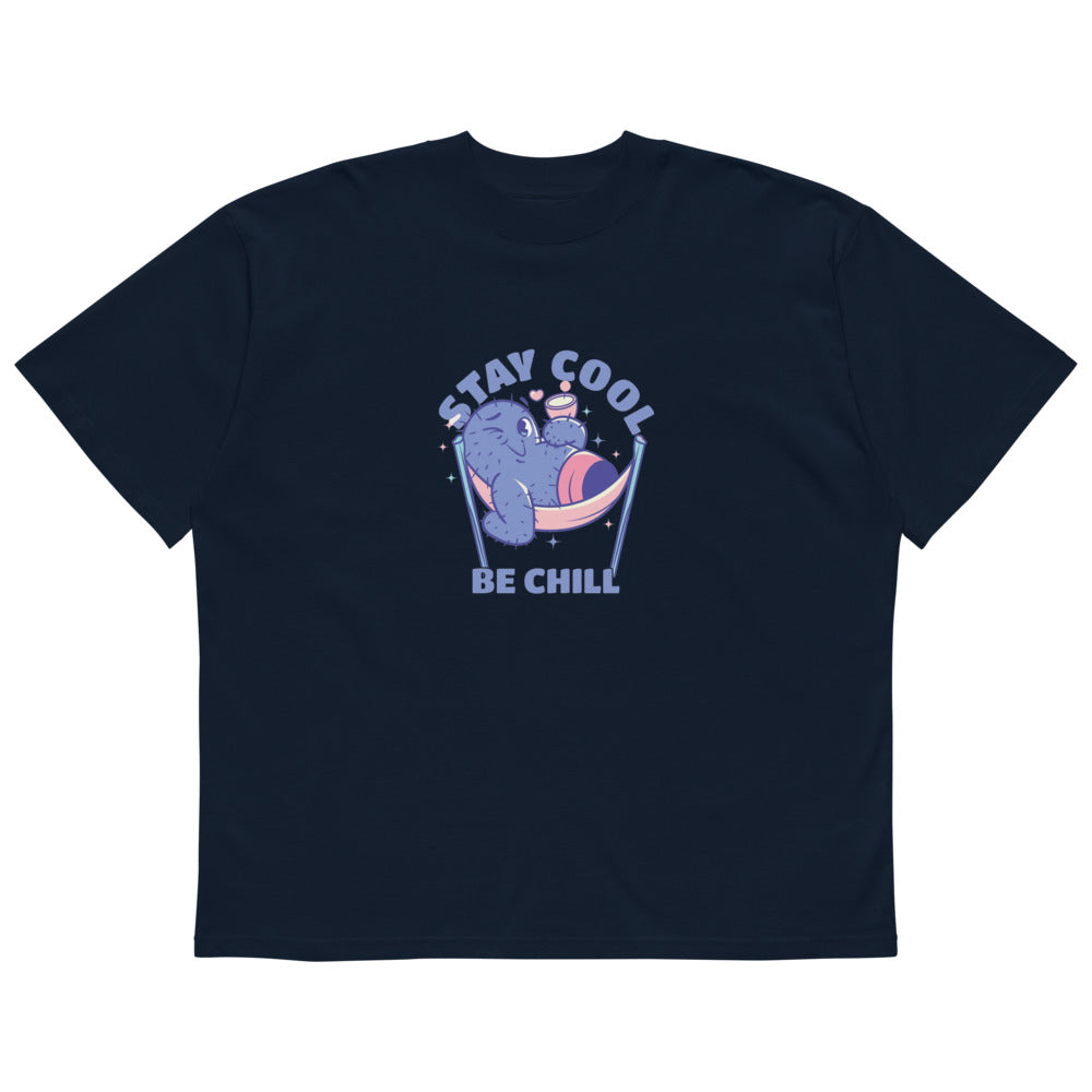 Stay cool be chill | Unisex Organic Oversized High Neck Blaster 2.0 T-Shirt | Stanley/Stella SATU020