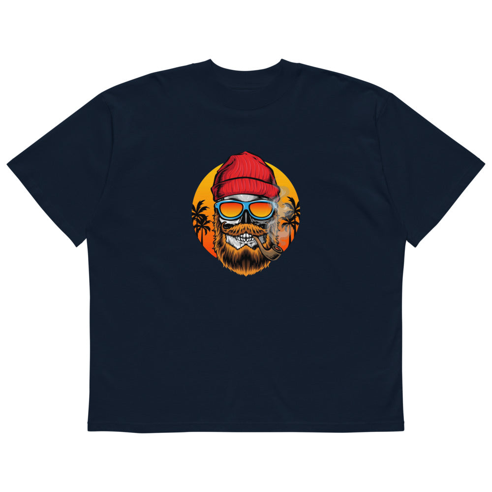 Bearded man | Unisex Organic Oversized High Neck Blaster 2.0 T-Shirt | Stanley/Stella SATU020