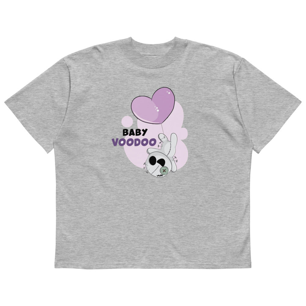 Ted heart - Baby voodoo | Unisex Organic Oversized High Neck Blaster 2.0 T-Shirt | Stanley/Stella SATU020