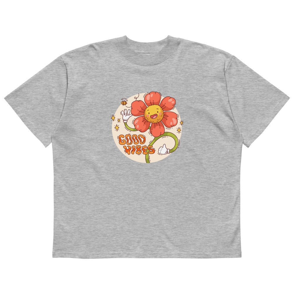 Good vides | Unisex Organic Oversized High Neck Blaster 2.0 T-Shirt | Stanley/Stella SATU020