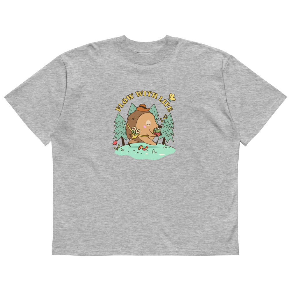 Flow with life | Unisex Organic Oversized High Neck Blaster 2.0 T-Shirt | Stanley/Stella SATU020