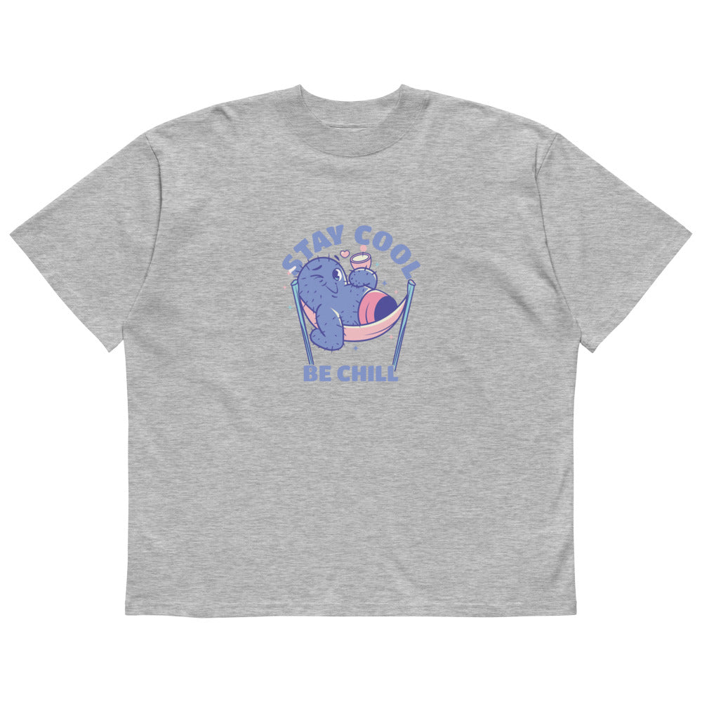 Stay cool be chill | Unisex Organic Oversized High Neck Blaster 2.0 T-Shirt | Stanley/Stella SATU020