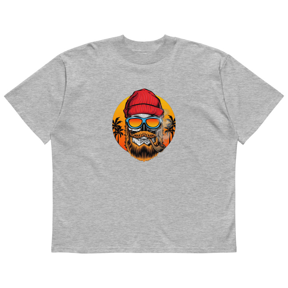 Bearded man | Unisex Organic Oversized High Neck Blaster 2.0 T-Shirt | Stanley/Stella SATU020