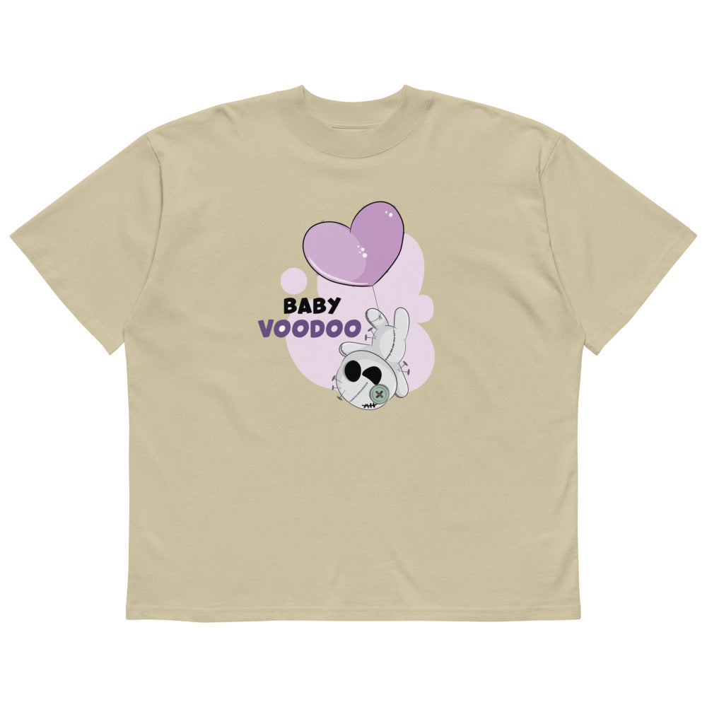 Ted heart - Baby voodoo | Unisex Organic Oversized High Neck Blaster 2.0 T-Shirt | Stanley/Stella SATU020