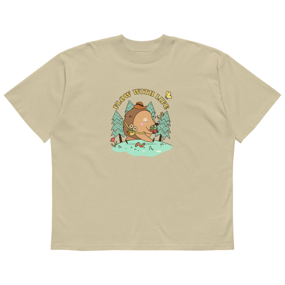 Flow with life | Unisex Organic Oversized High Neck Blaster 2.0 T-Shirt | Stanley/Stella SATU020