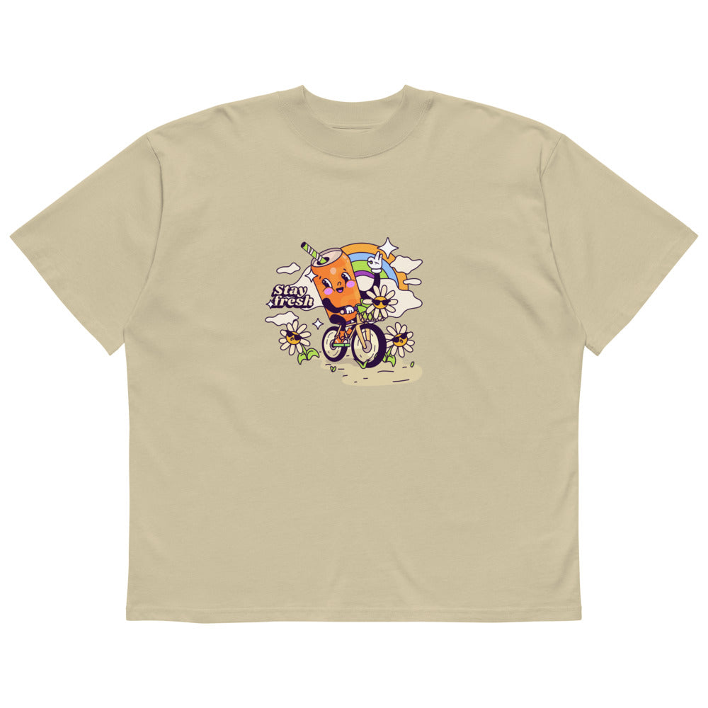 Stay fresh | Unisex Organic Oversized High Neck Blaster 2.0 T-Shirt | Stanley/Stella SATU020