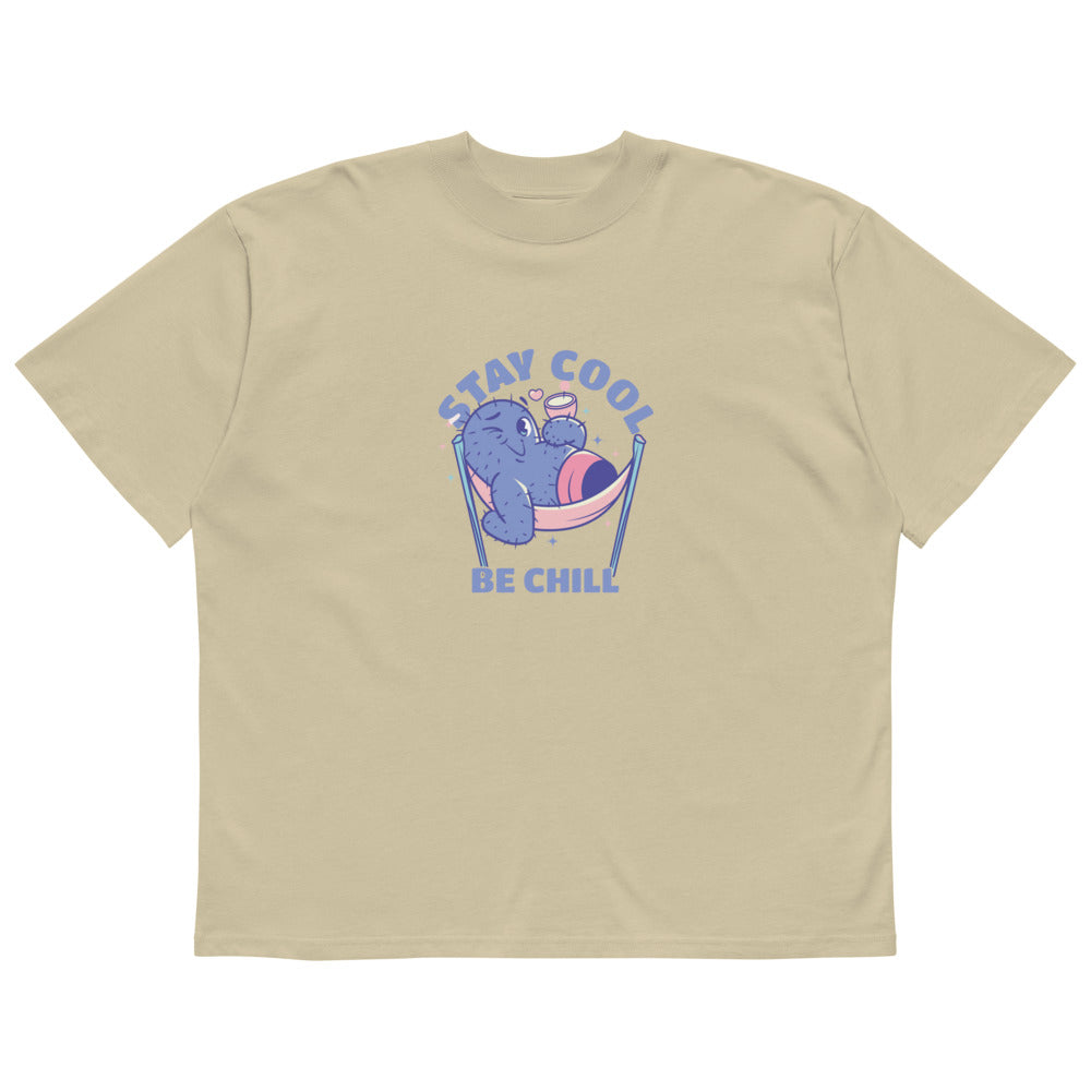 Stay cool be chill | Unisex Organic Oversized High Neck Blaster 2.0 T-Shirt | Stanley/Stella SATU020