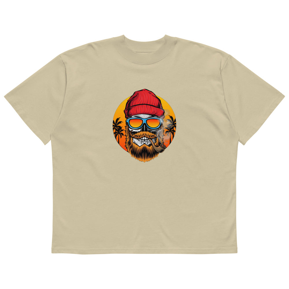 Bearded man | Unisex Organic Oversized High Neck Blaster 2.0 T-Shirt | Stanley/Stella SATU020