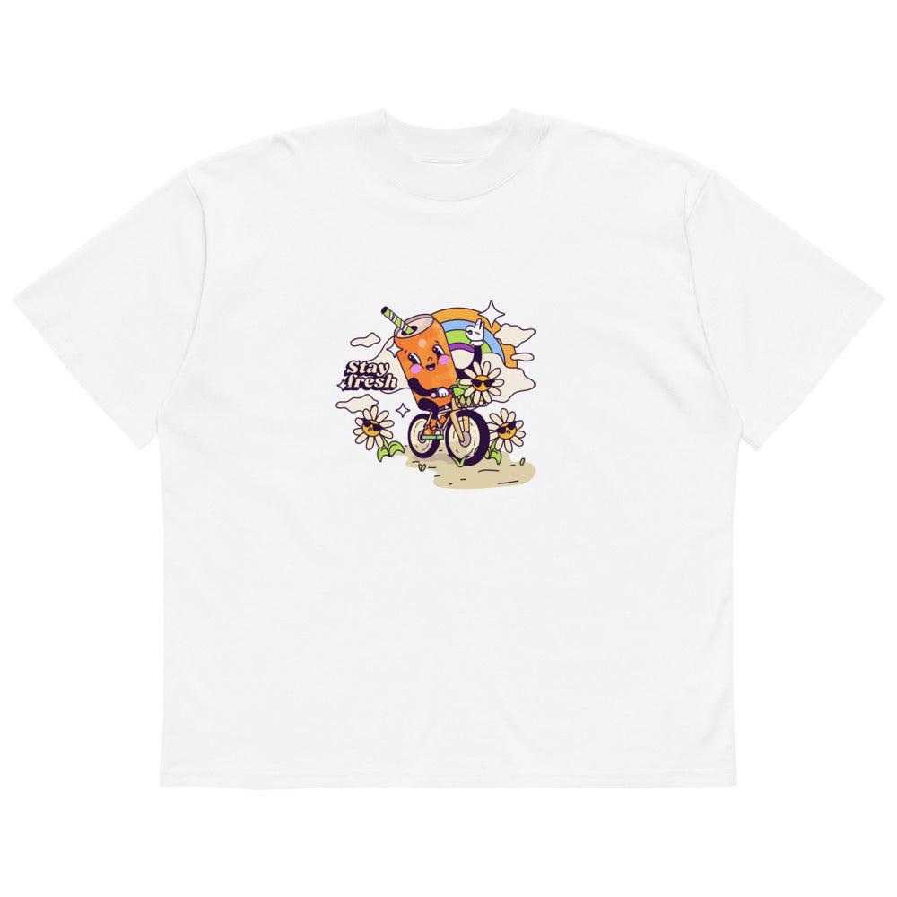 Stay fresh | Unisex Organic Oversized High Neck Blaster 2.0 T-Shirt | Stanley/Stella SATU020