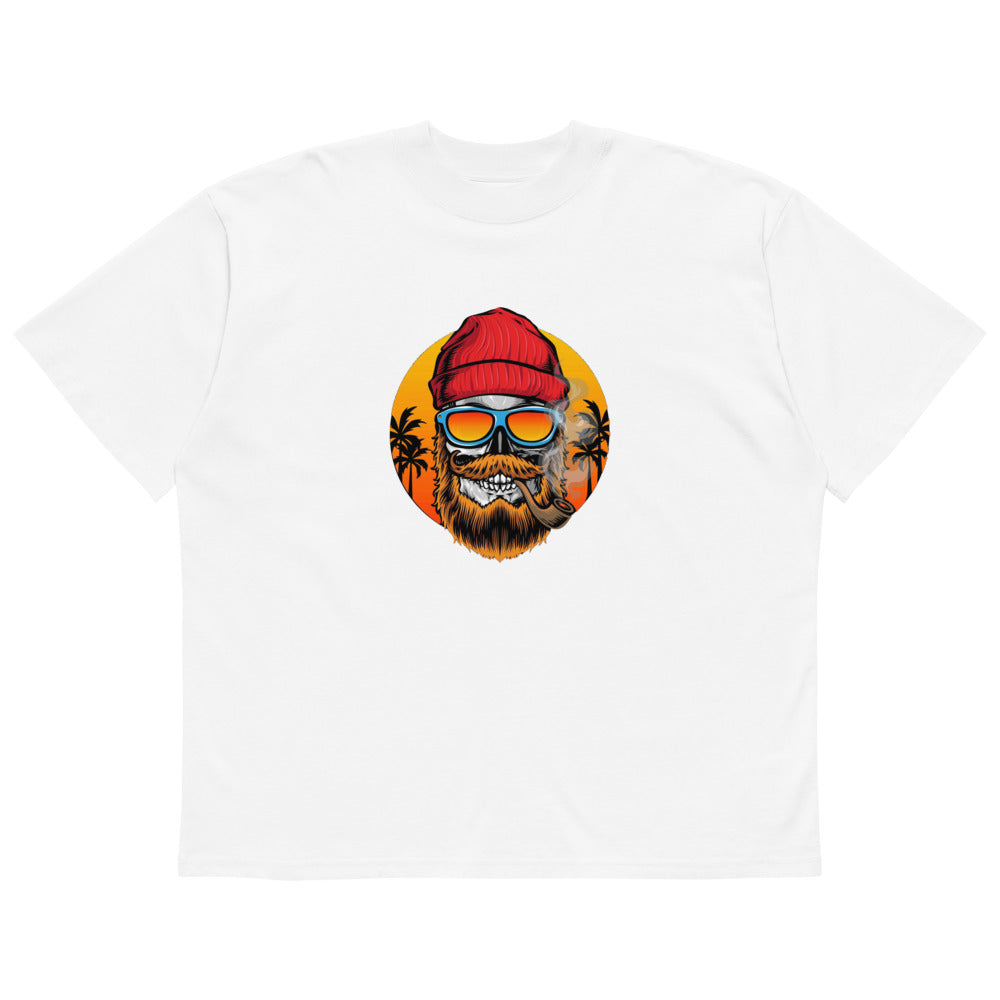 Bearded man | Unisex Organic Oversized High Neck Blaster 2.0 T-Shirt | Stanley/Stella SATU020