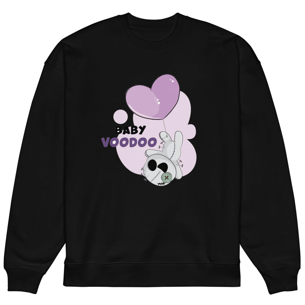 Ted heart - Baby voodoo | Unisex Organic Oversized Raddler 2.0 Sweatshirt | Stanley/Stella SASU025