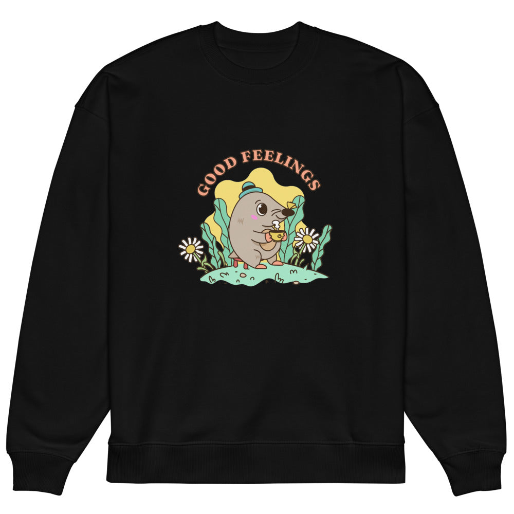 Good feelings | Unisex Organic Oversized Raddler 2.0 Sweatshirt | Stanley/Stella SASU025