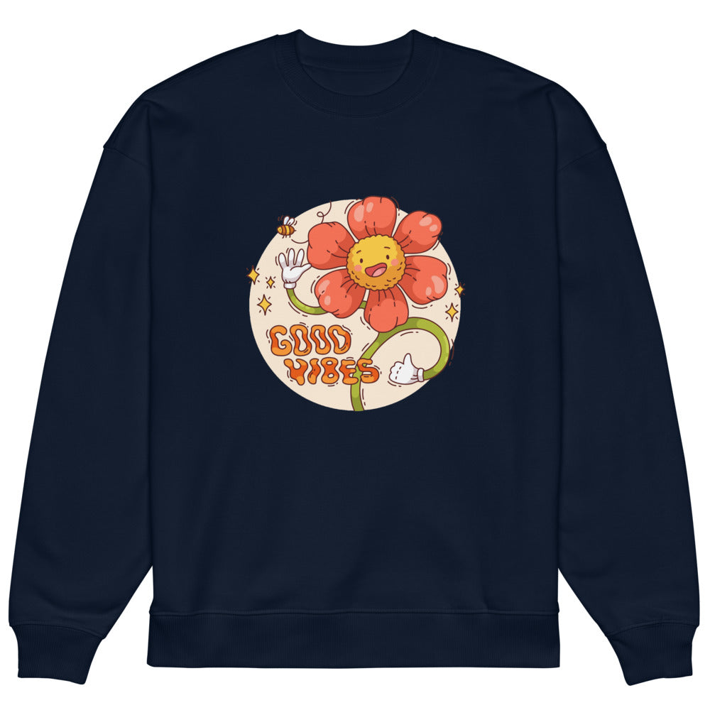 Good vides | Unisex Organic Oversized Raddler 2.0 Sweatshirt | Stanley/Stella SASU025