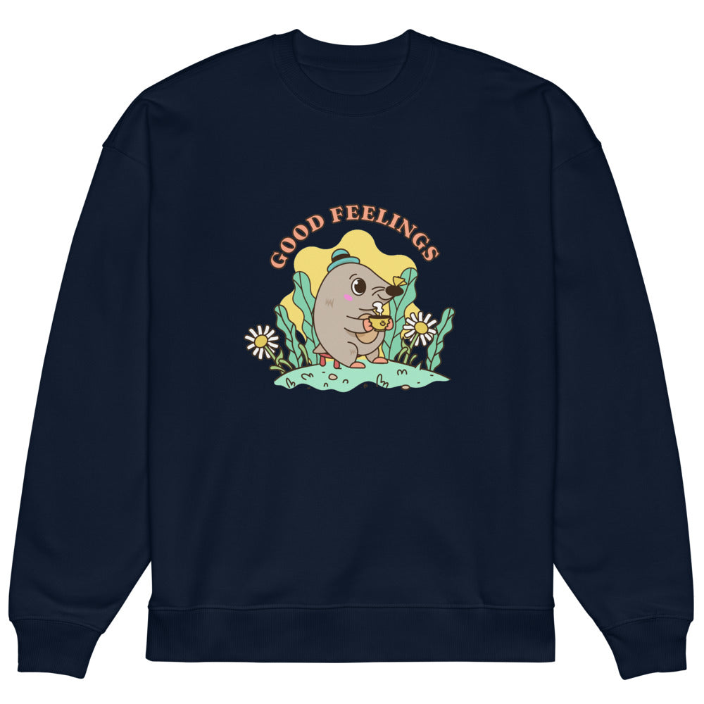 Good feelings | Unisex Organic Oversized Raddler 2.0 Sweatshirt | Stanley/Stella SASU025