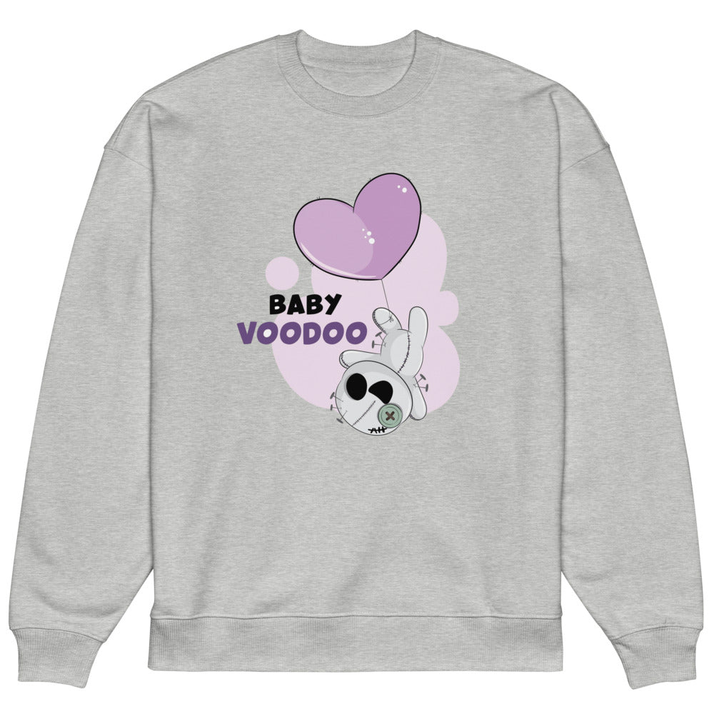 Ted heart - Baby voodoo | Unisex Organic Oversized Raddler 2.0 Sweatshirt | Stanley/Stella SASU025