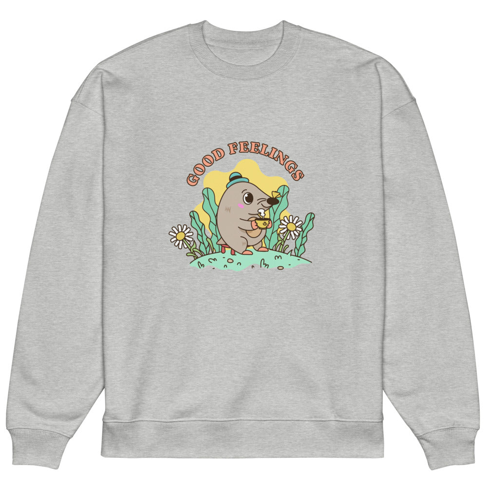 Good feelings | Unisex Organic Oversized Raddler 2.0 Sweatshirt | Stanley/Stella SASU025