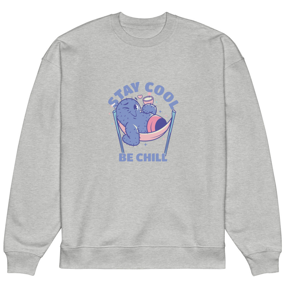 Stay cool be chill | Unisex Organic Oversized Raddler 2.0 Sweatshirt | Stanley/Stella SASU025