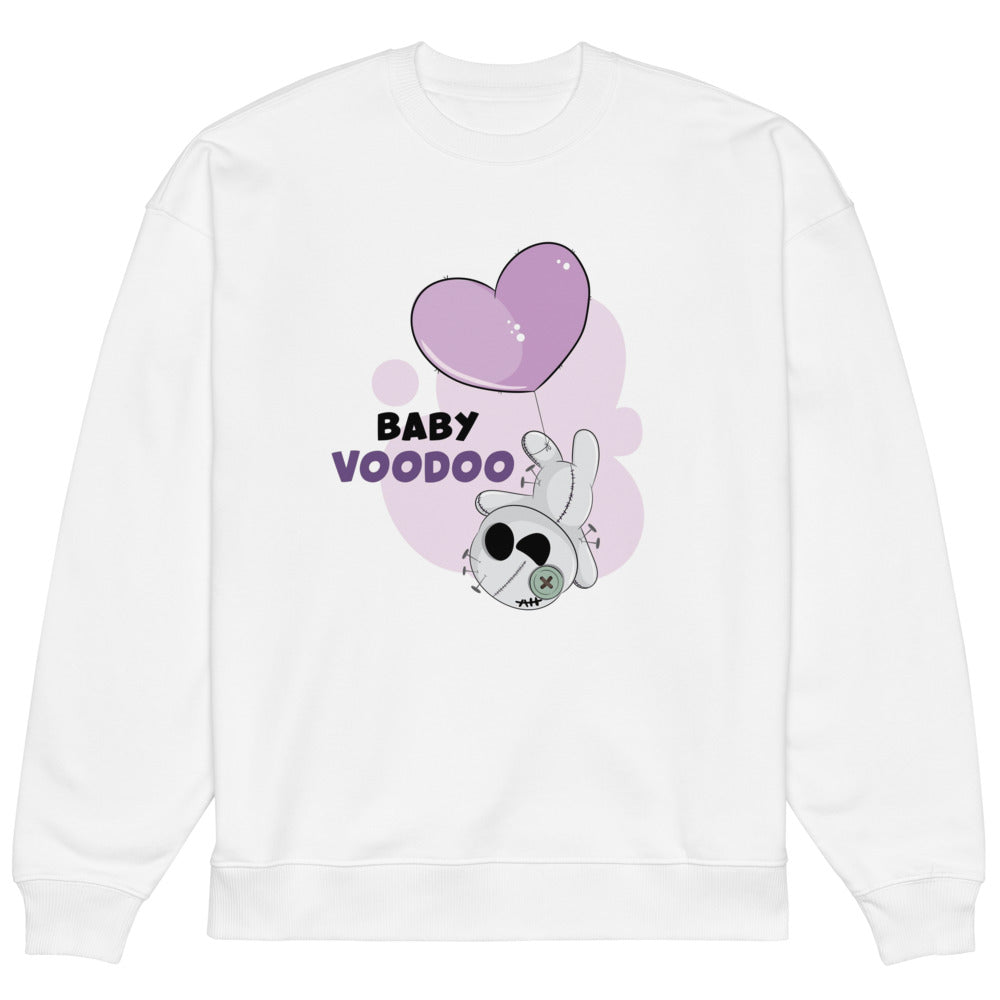 Ted heart - Baby voodoo | Unisex Organic Oversized Raddler 2.0 Sweatshirt | Stanley/Stella SASU025