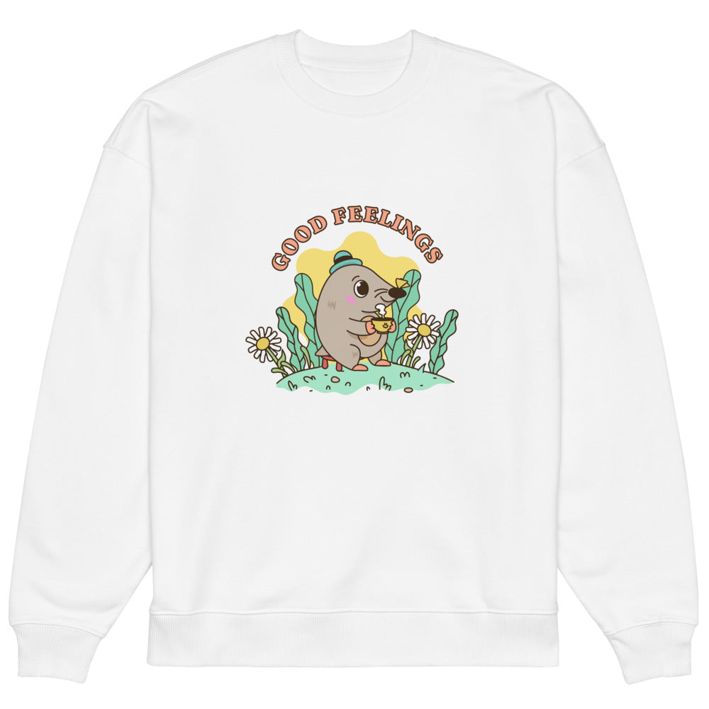 Good feelings | Unisex Organic Oversized Raddler 2.0 Sweatshirt | Stanley/Stella SASU025