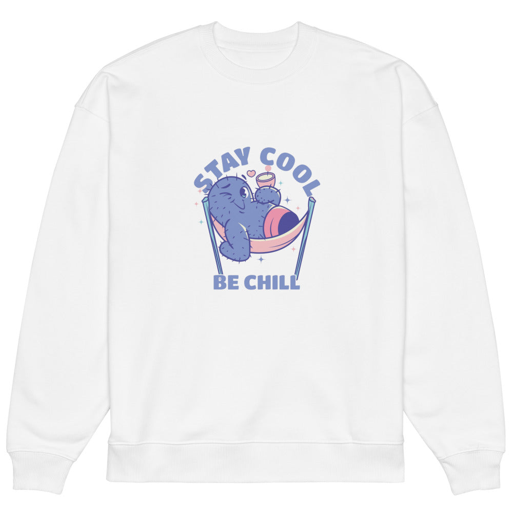 Stay cool be chill | Unisex Organic Oversized Raddler 2.0 Sweatshirt | Stanley/Stella SASU025