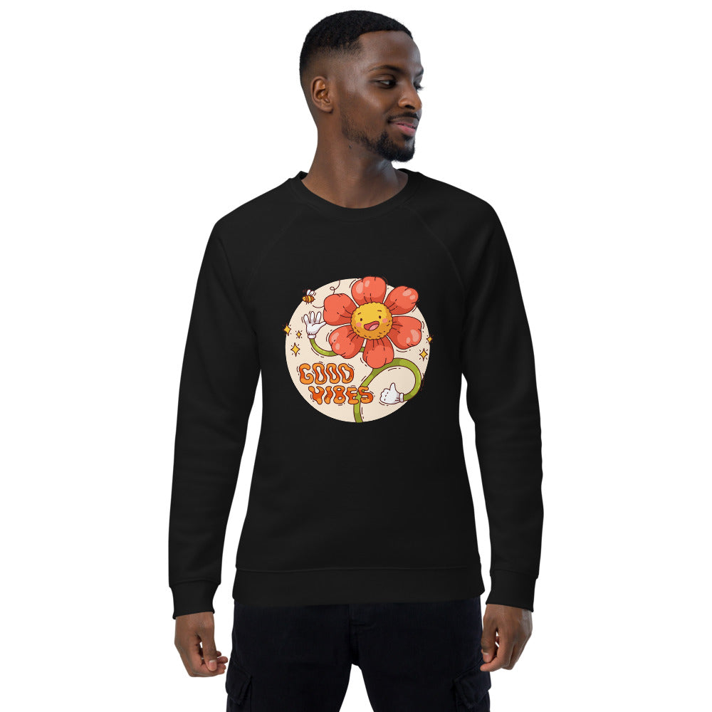 Good vides | Unisex Organic Raglan Sweatshirt | SOL'S 03567