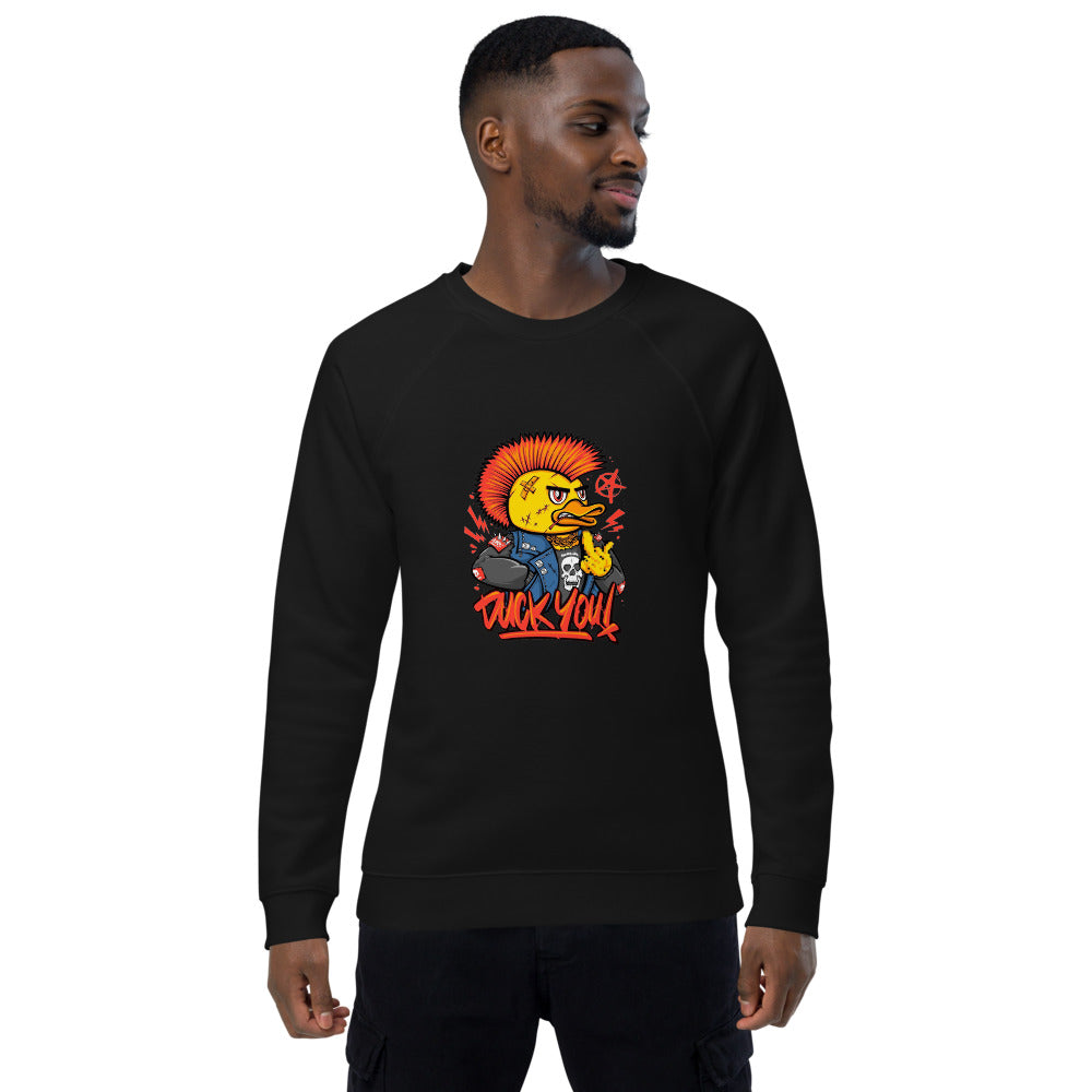 Duck you | Unisex Organic Raglan Sweatshirt | SOL'S 03567