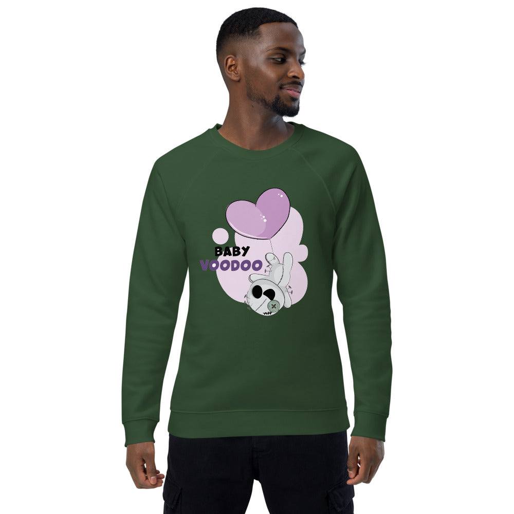 Ted heart - Baby voodoo | Unisex Organic Raglan Sweatshirt | SOL'S 03567