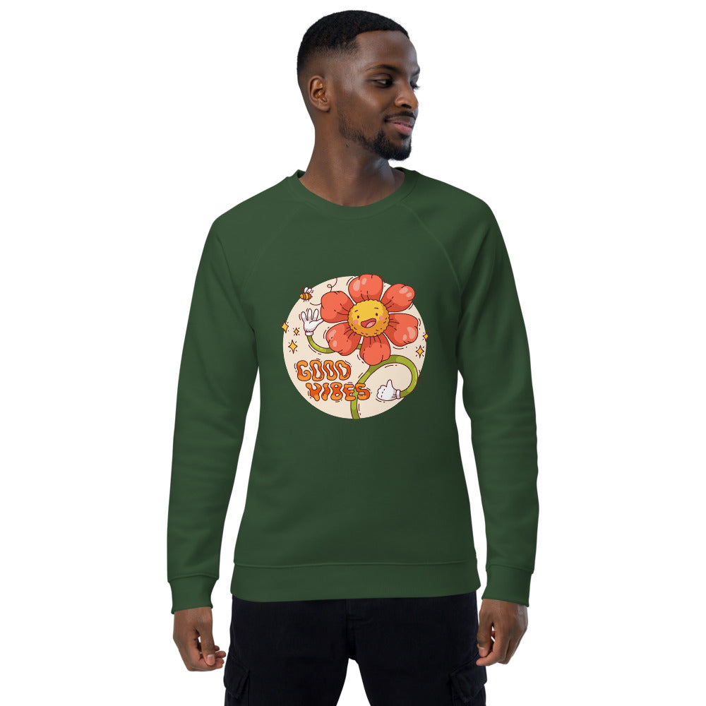 Good vides | Unisex Organic Raglan Sweatshirt | SOL'S 03567