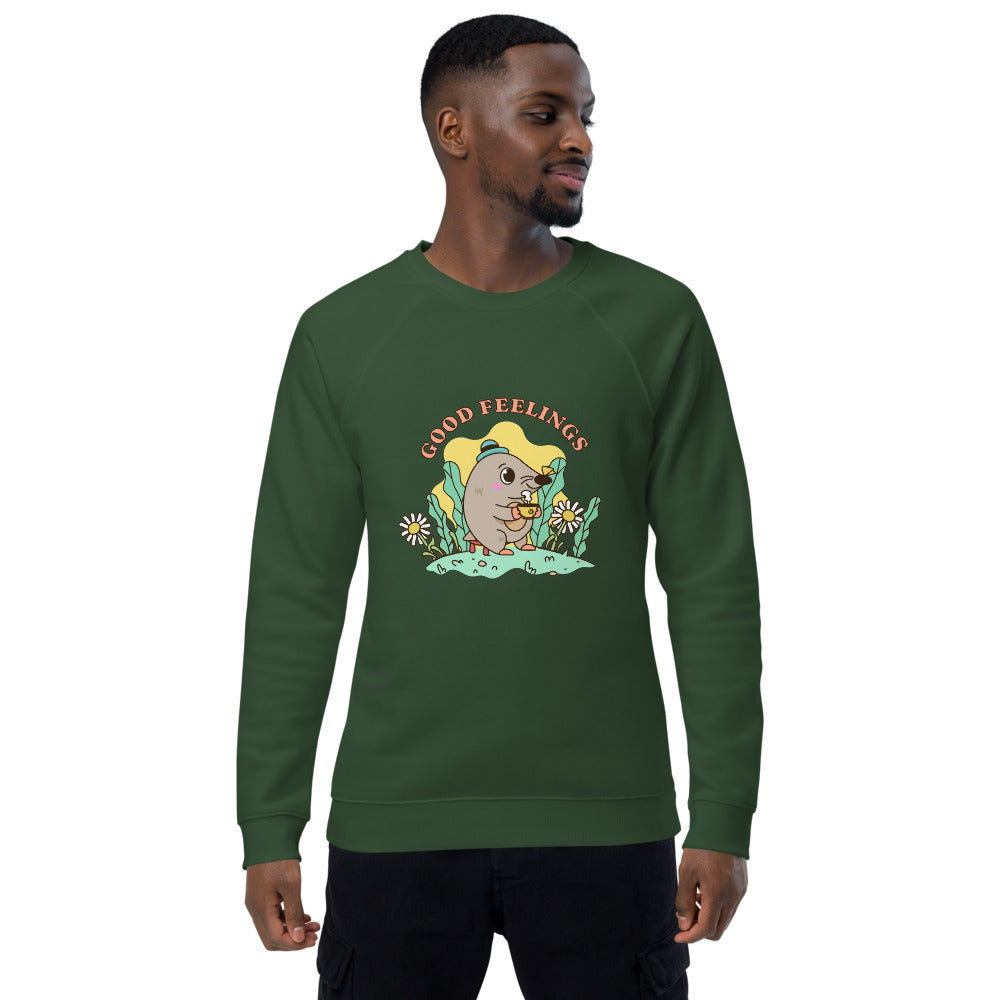Good feelings | Unisex Organic Raglan Sweatshirt | SOL'S 03567
