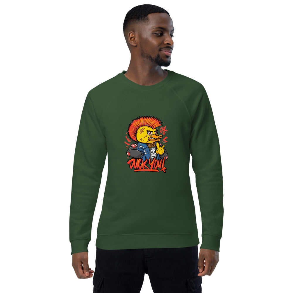 Duck you | Unisex Organic Raglan Sweatshirt | SOL'S 03567